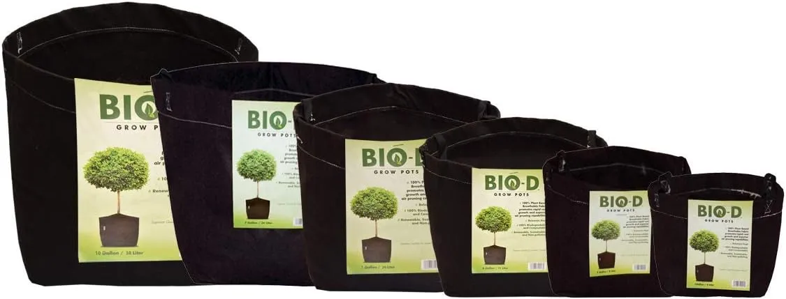 3 Gallon 3-Pack Biodegradable Fabric Plant Grow Bag Heavy Duty Environmentally Friendly