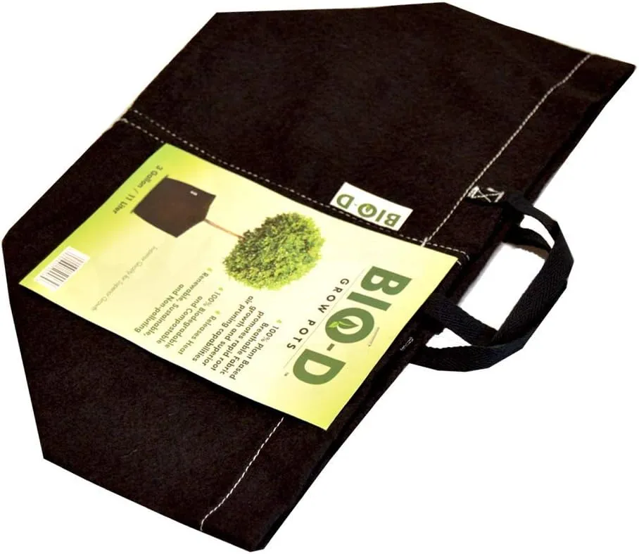 3 Gallon 3-Pack Biodegradable Fabric Plant Grow Bag Heavy Duty Environmentally Friendly