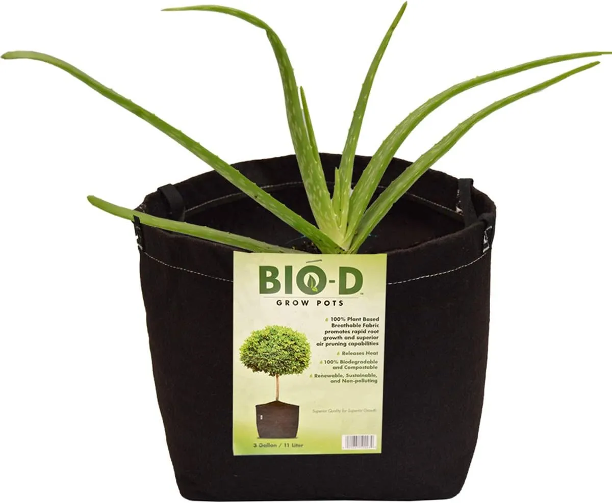 3 Gallon 3-Pack Biodegradable Fabric Plant Grow Bag Heavy Duty Environmentally Friendly