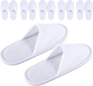 6 Pairs of Spa Slippers for Kids Hotel Babouches Disposable Outdoor Travel House Boys Girls Slipper Non-slip Soles for Children 6-10 Years Old