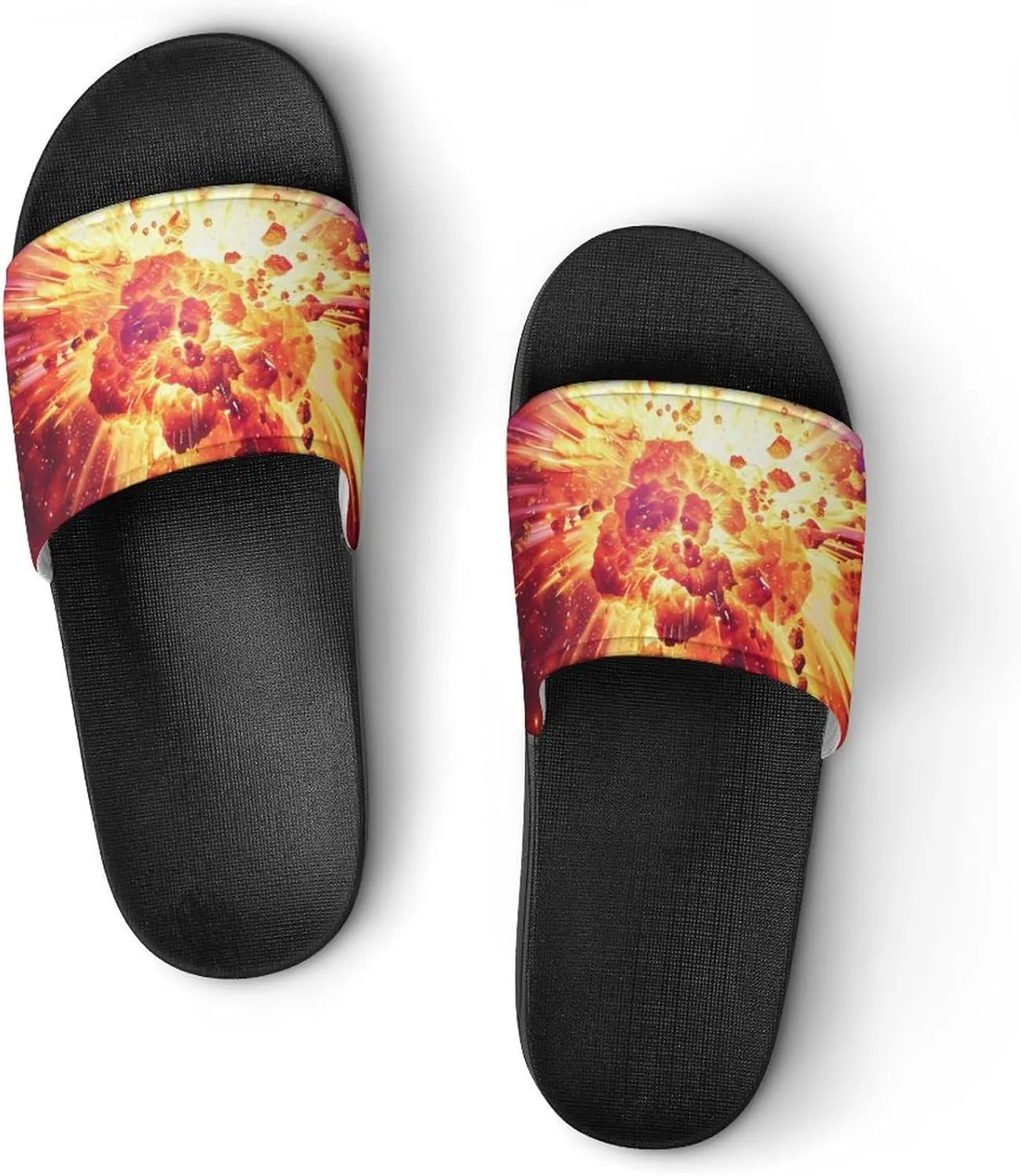 A Big Explosion Nebula Funny Slippers Slides Sandals Shower Home House Shoes Non Slip Soft Sole Shoe For Men Women Bathroom