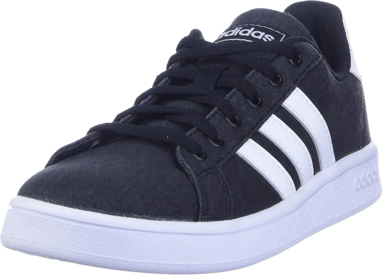 Adidas Kids’ Grand Court K Sneaker, core Black/ftwr White/Grey, 10.5K M US Little Kid