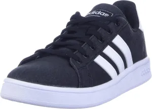Adidas Kids’ Grand Court K Sneaker, core Black/ftwr White/Grey, 10.5K M US Little Kid