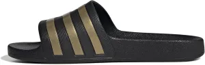 adidas Unisex Flip Flop Slide Sandal, Core Black Gold Metallic Core Black, 8 US Men
