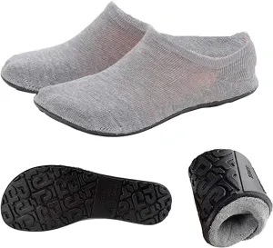 AIYUE Women Non-slip Fuzzy Slipper Socks with Waterproof Soles Rubber Bottom Grippers