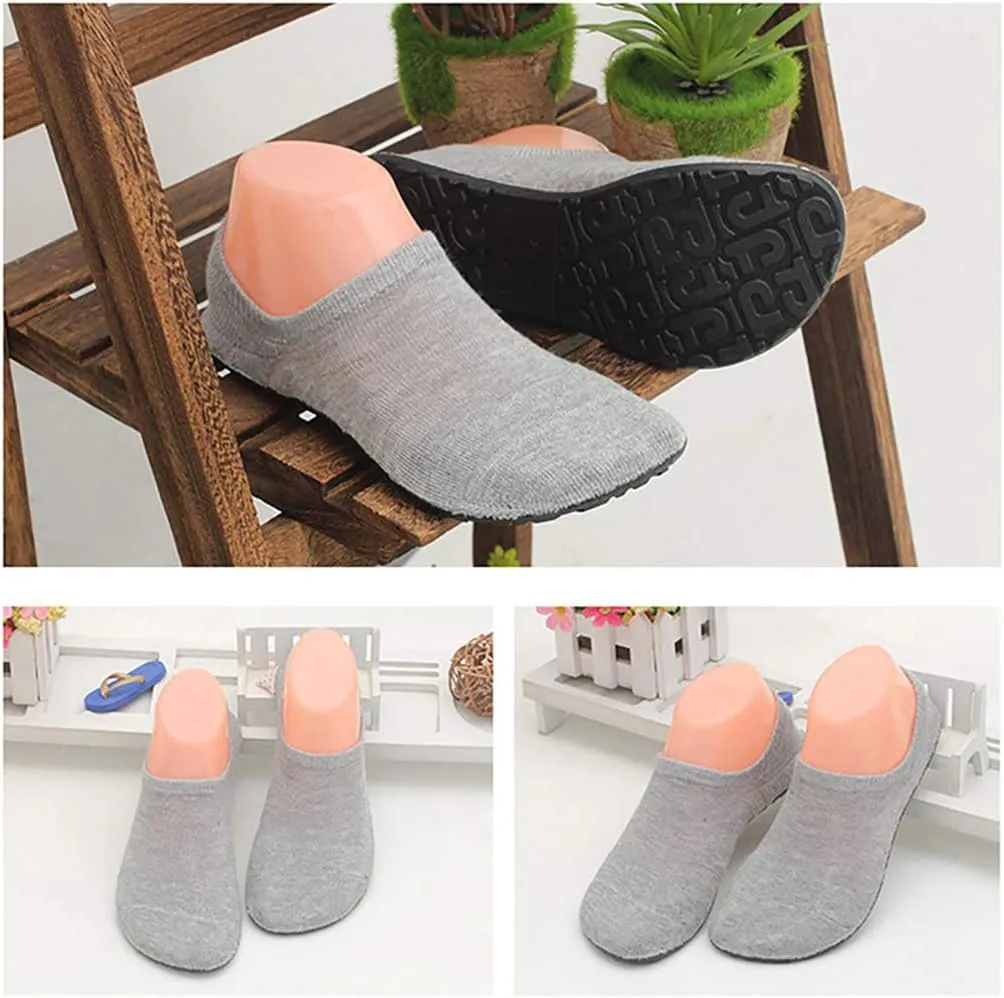 AIYUE Women Non-slip Fuzzy Slipper Socks with Waterproof Soles Rubber Bottom Grippers