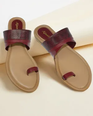 Ajanta Women Stylish Ethnic Flat Sandals For Women & Girls