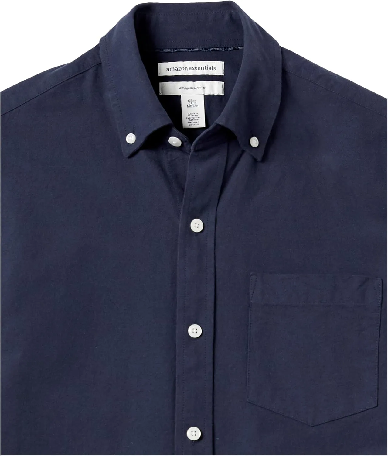 Amazon Essentials Men's Button-Up Shirts - Slim-Fit Short-Sleeve Pocket Oxford - Comfort and Style