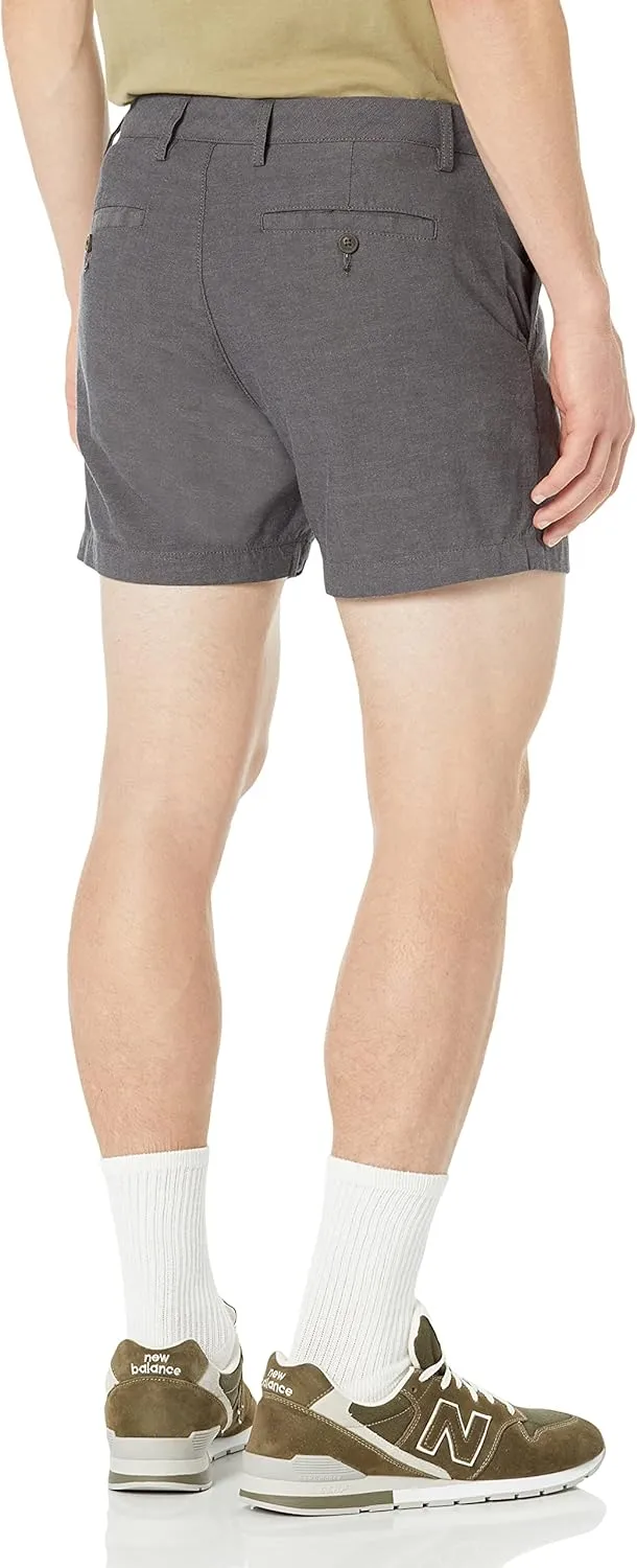 Amazon Essentials Men's Slim-Fit 5" Lightweight Comfort Stretch Oxford Short (Previously Goodthreads)