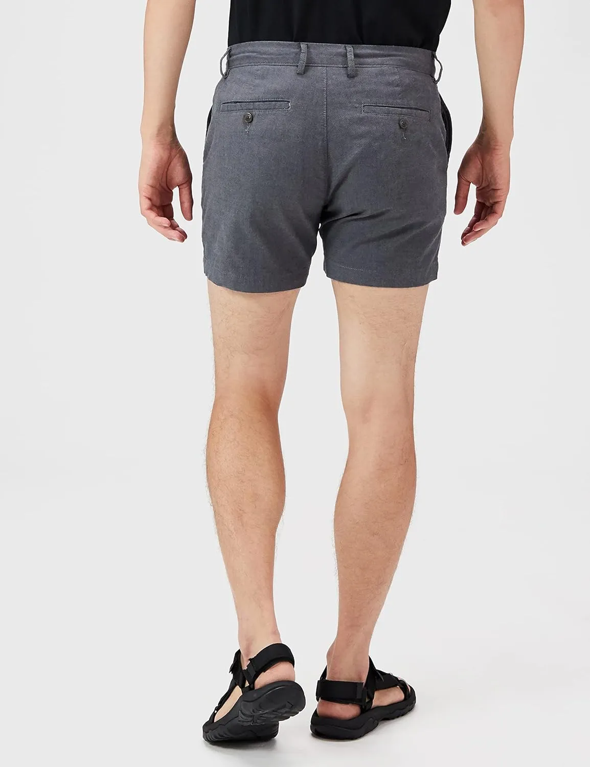 Amazon Essentials Men's Slim-Fit 5" Lightweight Comfort Stretch Oxford Short (Previously Goodthreads)