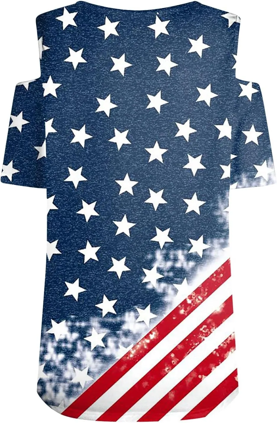 American Flag Patriotic T Shirt Off Shoulder Tops for Women 4th of July Outfits Shirts Casual Short Sleeve Tee Tops
