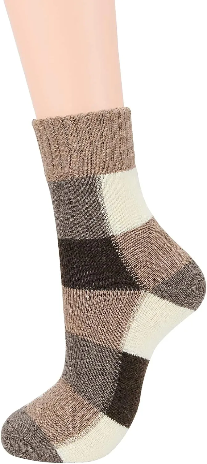 American Trends Men's Warm Wool Socks - Soft Cozy for Fall Winter Sports - Cashmere Athletic Crew Socks
