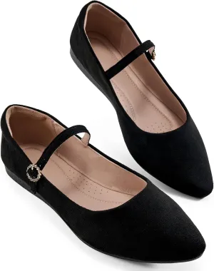 Aomigoct Ballet Flats Shoes for Women: Dressy Comfortable Wedding Flat - Ladies Dress Casual Walking Shoe