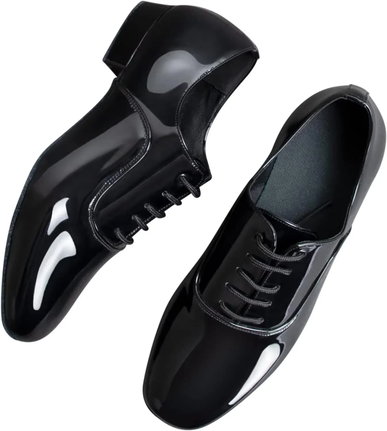 ARCLIBER Mens Dance Shoes Ballroom PU Leather Black Dancing Shoes for Men Sole Tango Salsa Latin
