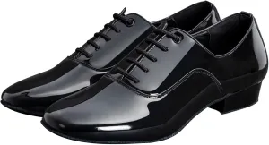 ARCLIBER Mens Dance Shoes Ballroom PU Leather Black Dancing Shoes for Men Sole Tango Salsa Latin