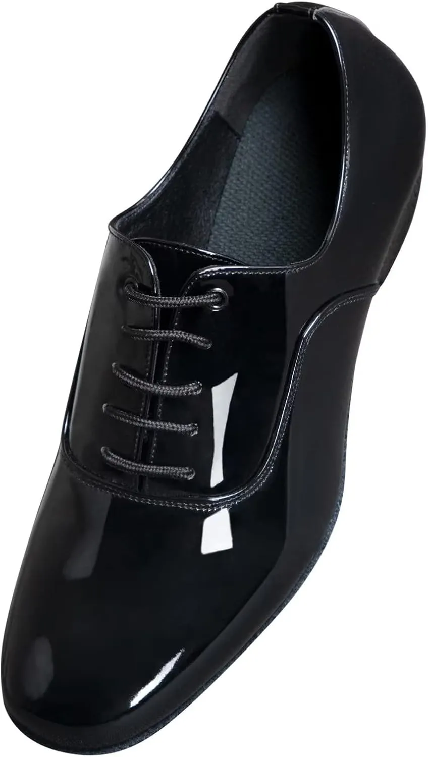 ARCLIBER Mens Dance Shoes Ballroom PU Leather Black Dancing Shoes for Men Sole Tango Salsa Latin