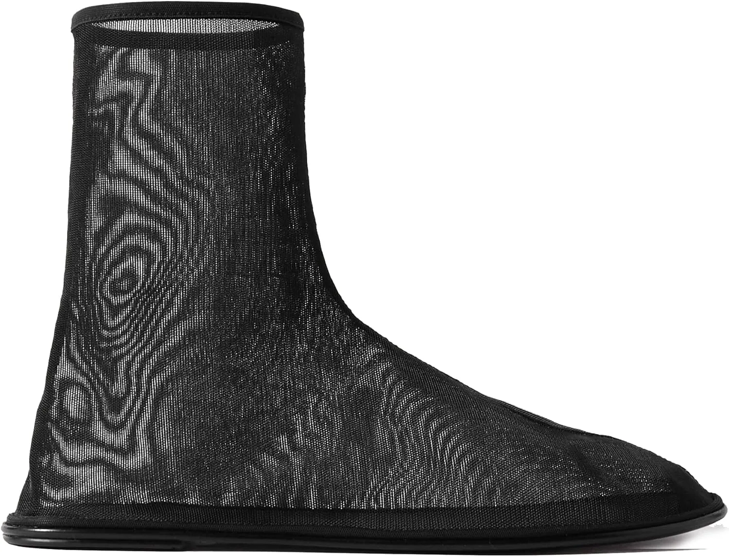 Arqa Mesh Sock Boots for Women Nylon Tulle Pull-on Flat Heel Ankle Boot Sheer Comfortable Casual Summer Sock Booties