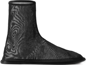 Arqa Mesh Sock Boots for Women Nylon Tulle Pull-on Flat Heel Ankle Boot Sheer Comfortable Casual Summer Sock Booties