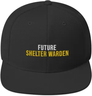 Artist Unknown Future Shelter Warden Hat (Embroidered Snapback Cap) Shelter Warden Apparel