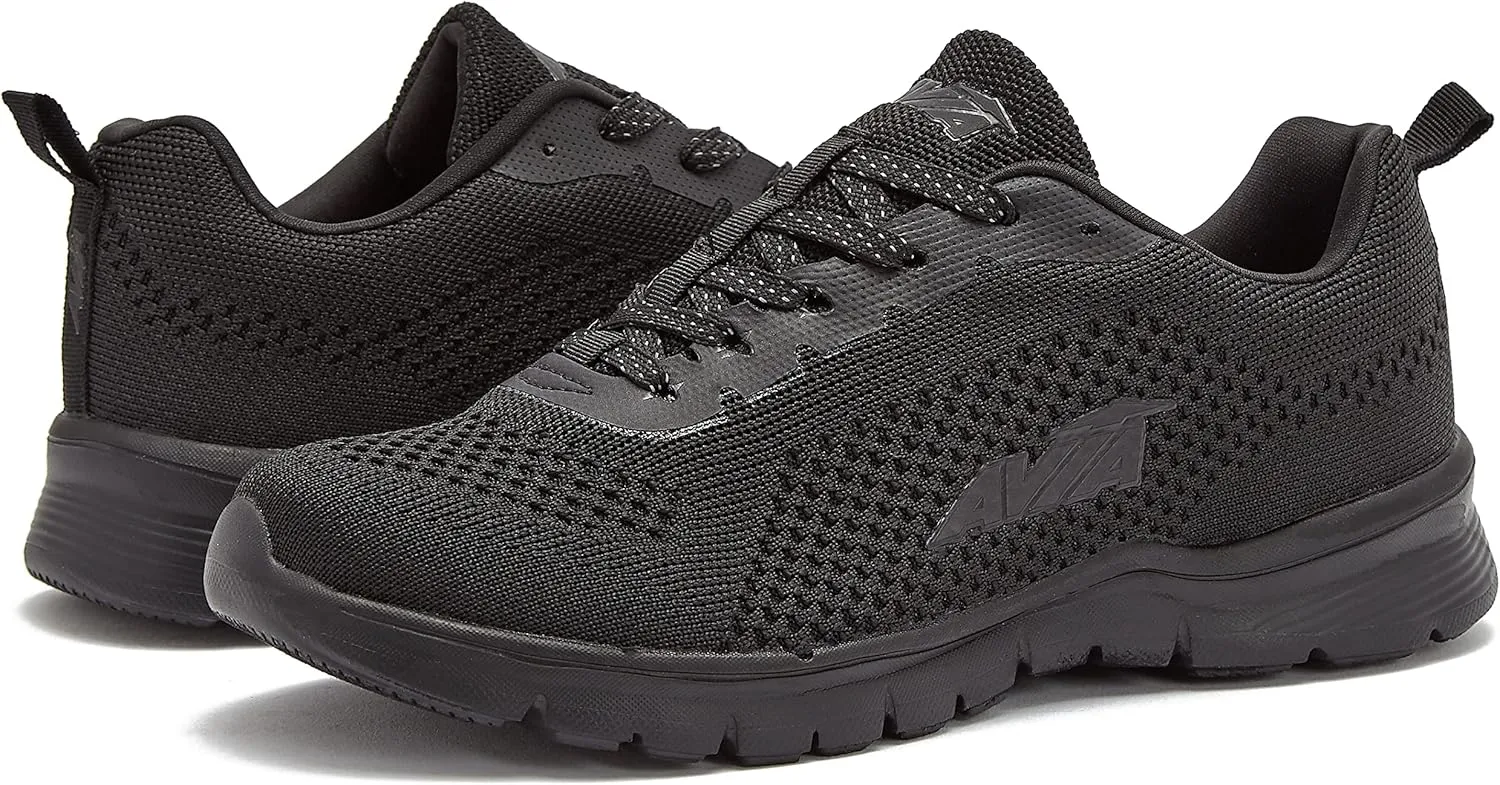 Avia Dive Lightweight Running Sneakers for Women with Memory Foam - Black, Red, & Blue