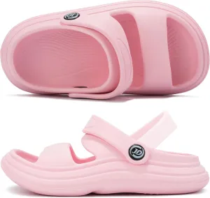 Axcone Kid's Boys Girls Comfort Clogs Slippers Cartoon Garden Shoes Breathable Non-Slip Beach Pool Sandal All-Terrain Parallel Bars Cloud Slippers（Toddler/Little Kids/Big Kids）