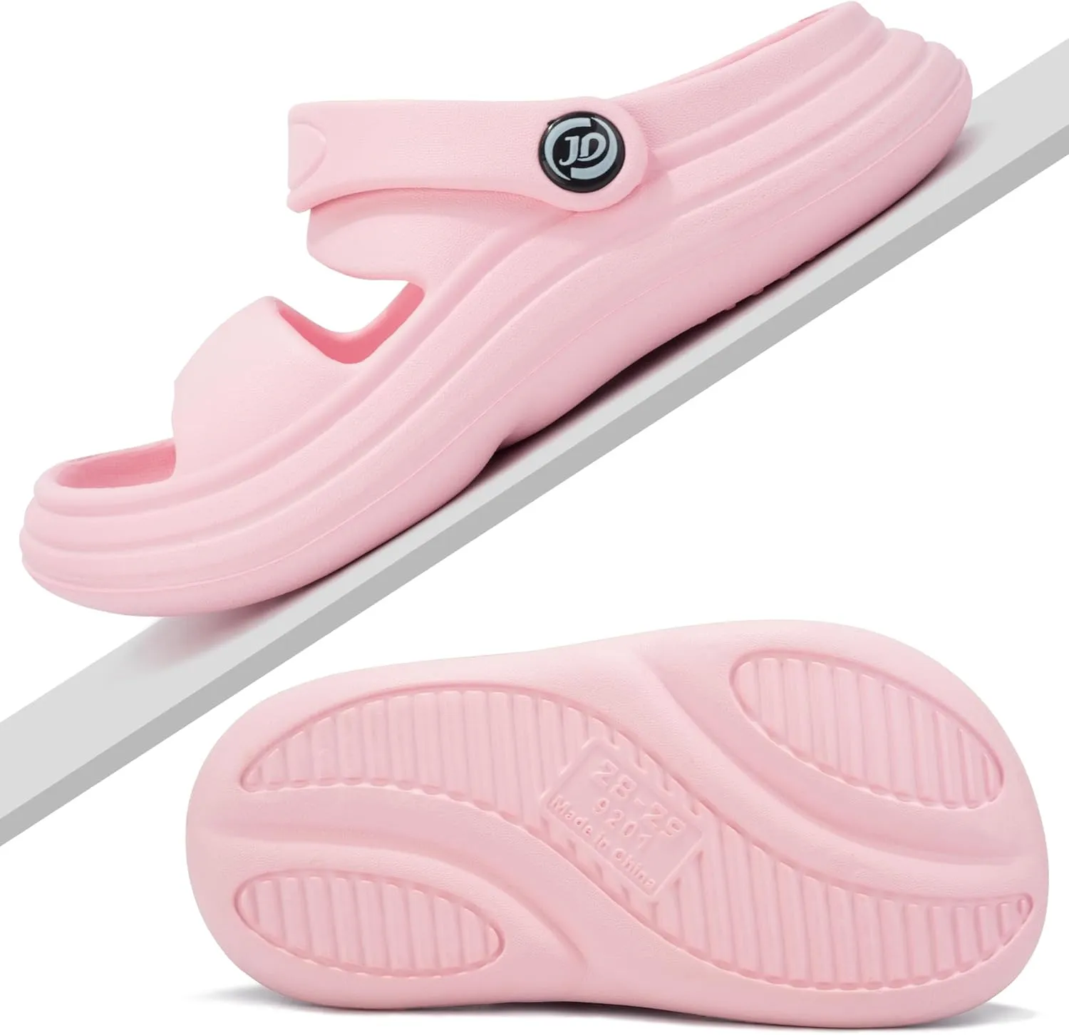 Axcone Kid's Boys Girls Comfort Clogs Slippers Cartoon Garden Shoes Breathable Non-Slip Beach Pool Sandal All-Terrain Parallel Bars Cloud Slippers（Toddler/Little Kids/Big Kids）