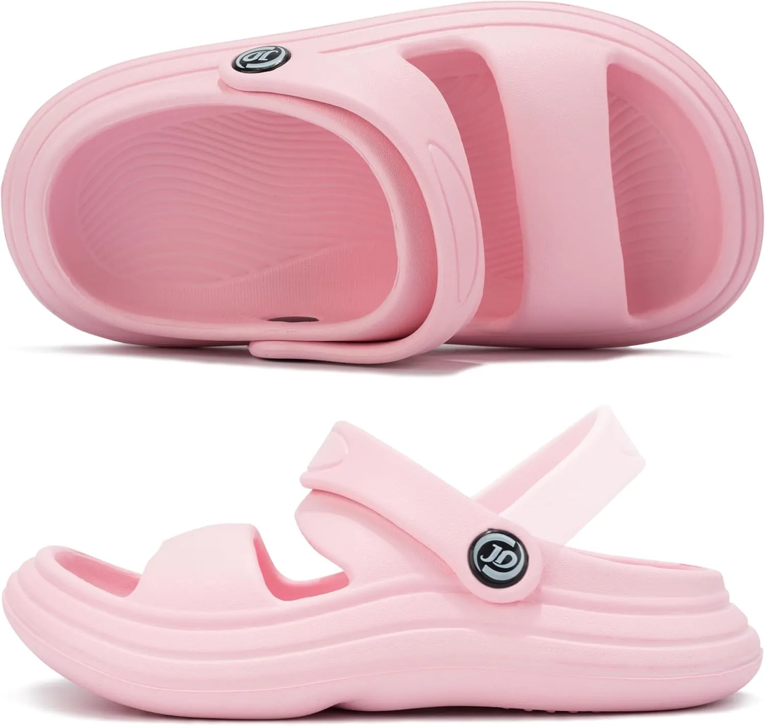 Axcone Kid's Boys Girls Comfort Clogs Slippers Cartoon Garden Shoes Breathable Non-Slip Beach Pool Sandal All-Terrain Parallel Bars Cloud Slippers（Toddler/Little Kids/Big Kids）