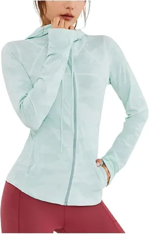 AYGJKIE Women Sun Protection Clothing Uv Protection Running Breathable SPF Jacket Slim Pressure Sun Block (Color : Green, Size : Large)
