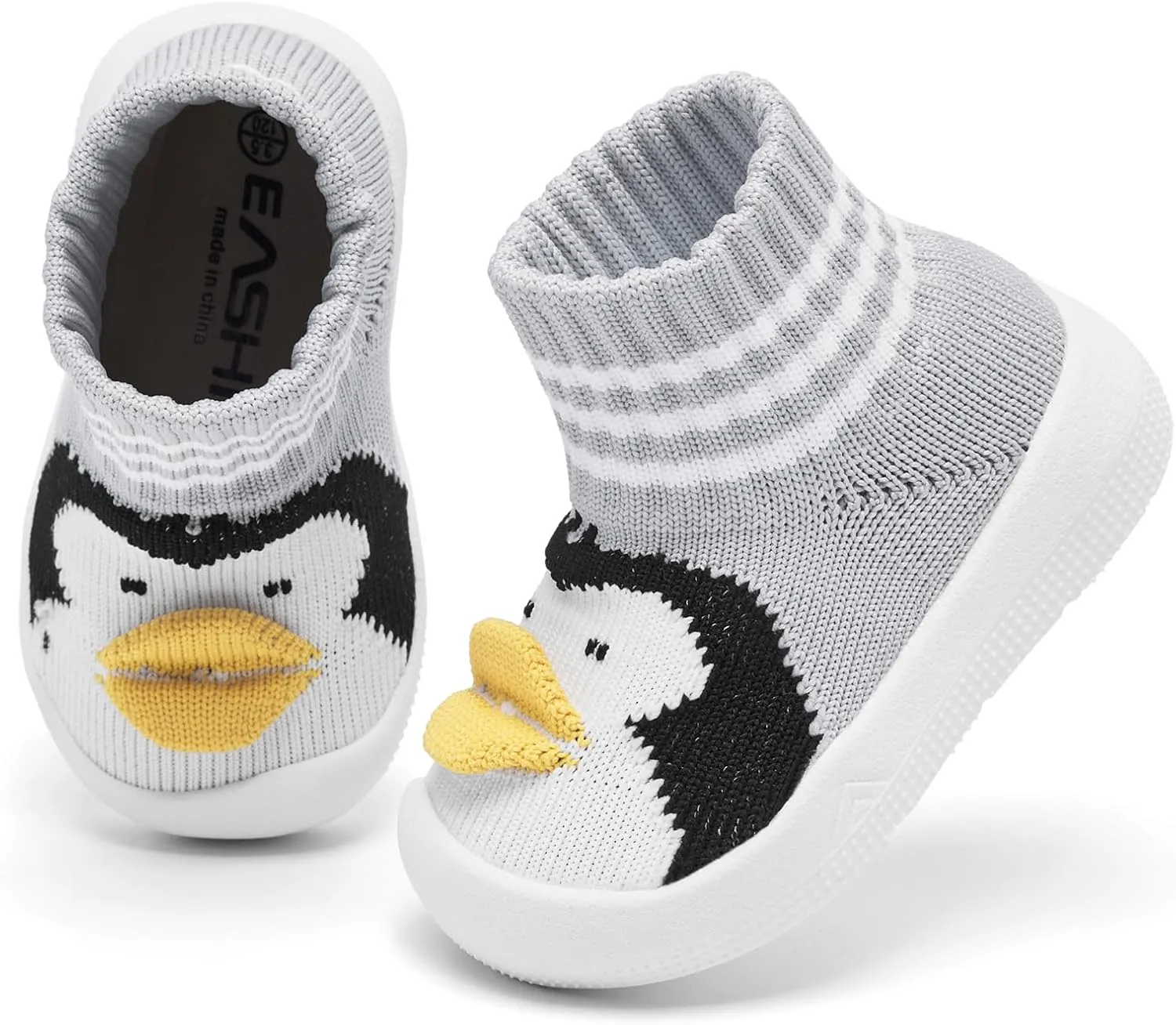 Baby Sock Shoes With Grip - Infant First Walker Shoes for Girls and Boys - Toddler Slipper Non Slip