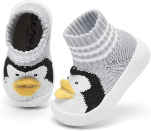 Baby Sock Shoes With Grip - Infant First Walker Shoes for Girls and Boys - Toddler Slipper Non Slip