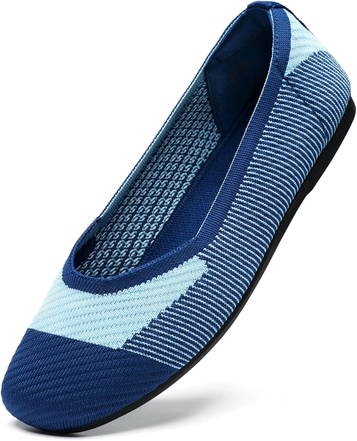 Bacia Square Toe Women's Flats Comfortable Flat Shoes for Office Work Washable