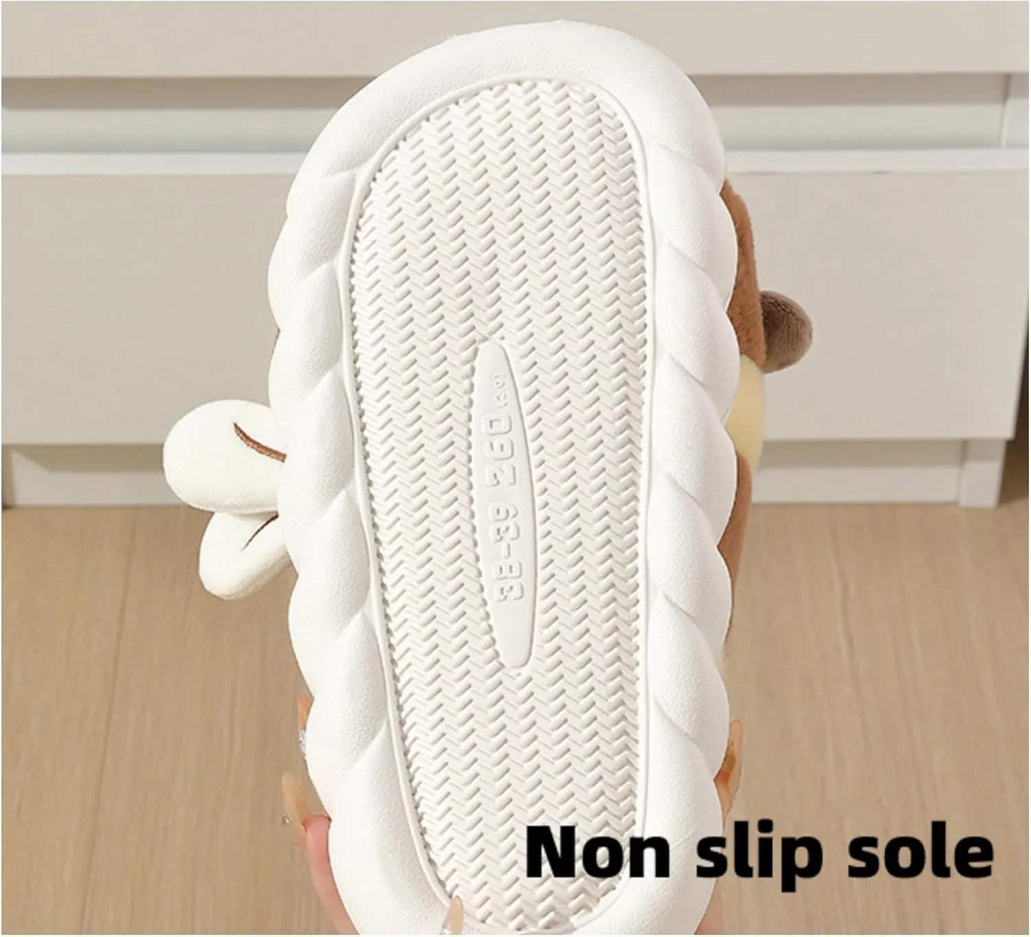 Baiyuruodie Women's and Men's Cute Bee Animal Slippers - Warm, Non-Slip - Birthday and Holiday Gifts