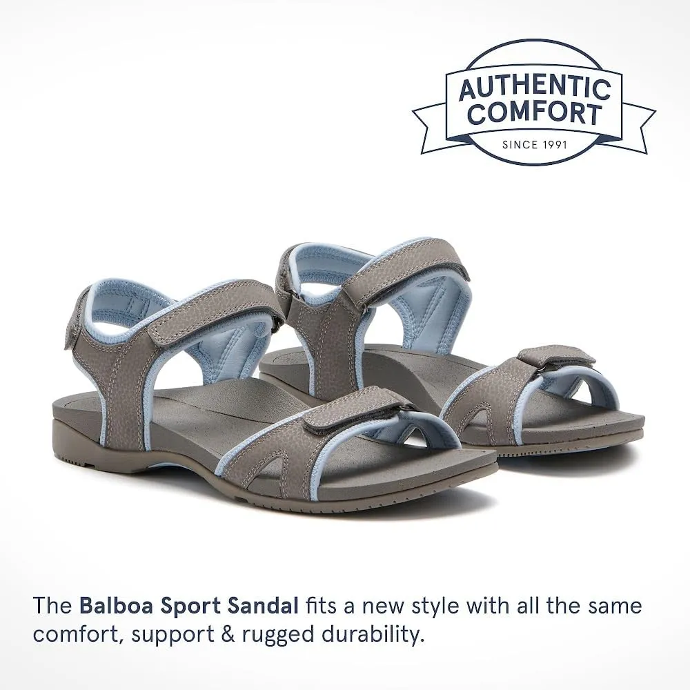 Balboa Sport Sandal | Walking Sandals Women | Water Resistant Leather Sandals | Three Points of Adjustability