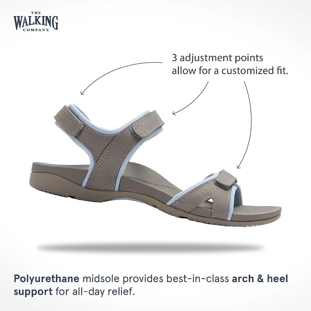 Balboa Sport Sandal | Walking Sandals Women | Water Resistant Leather Sandals | Three Points of Adjustability