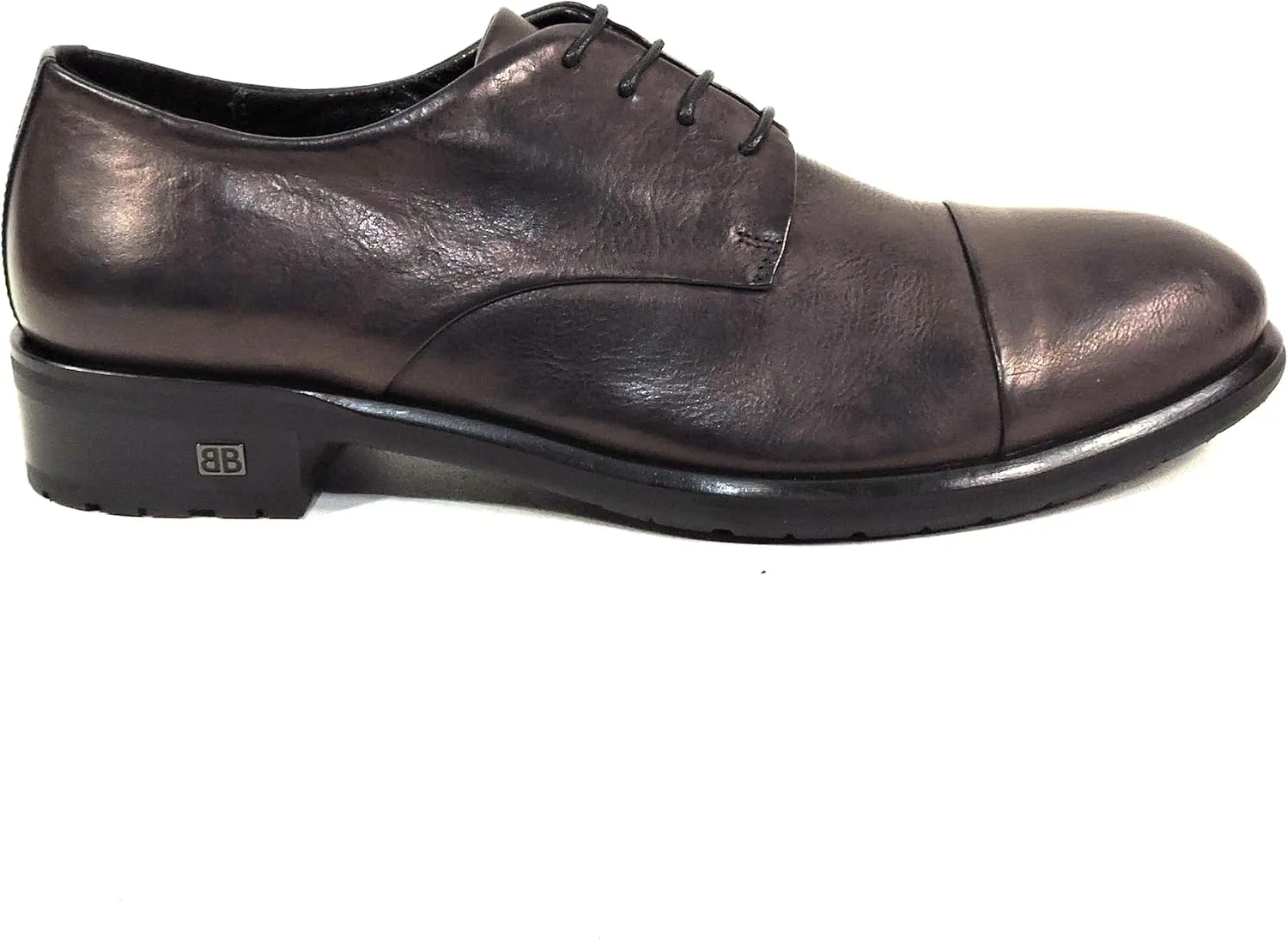 Baldinini Women's Brown Leather Oxford Shoes, Comfort Cap Toe, Lace-up Dress Shoes