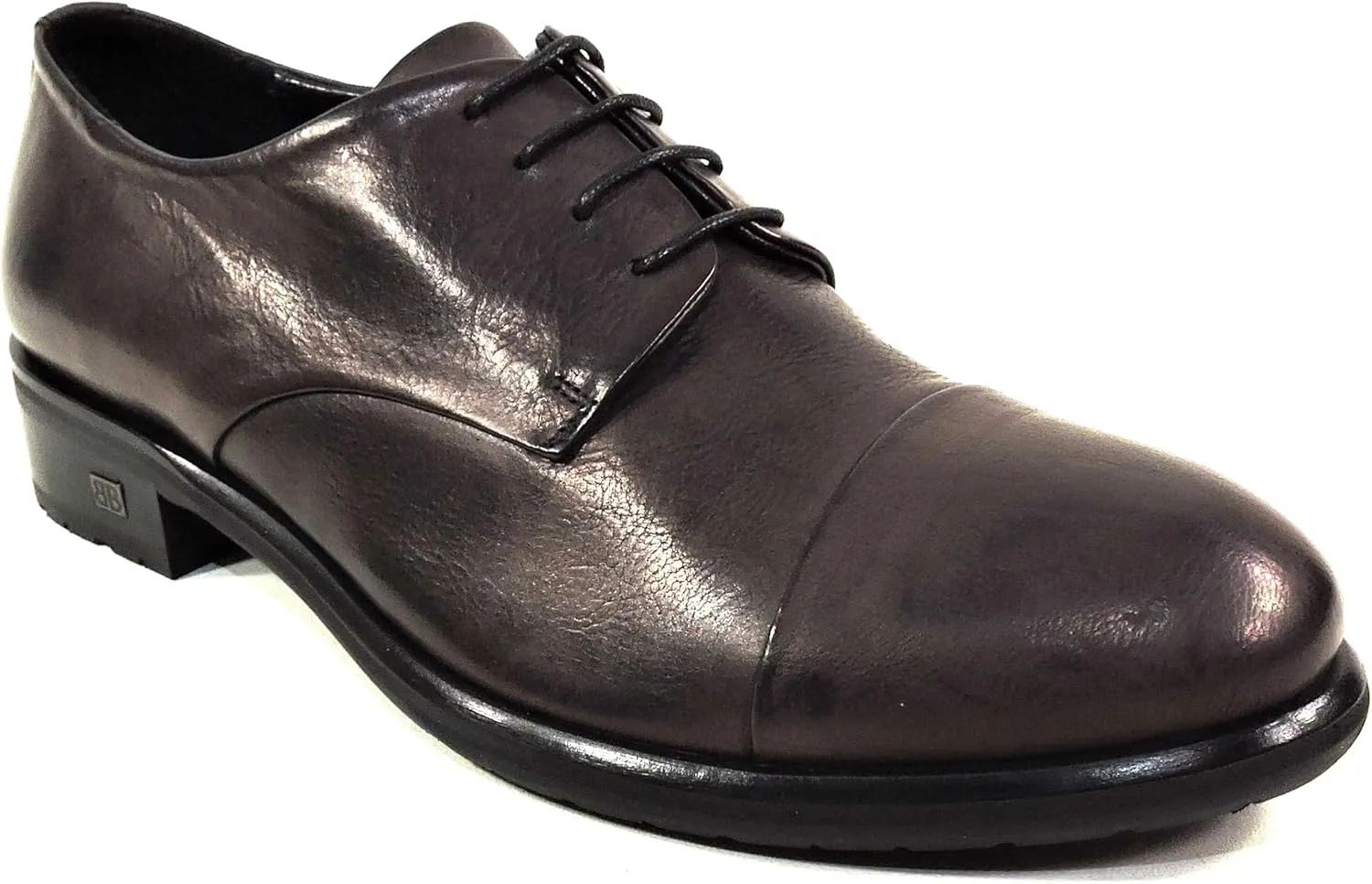 Baldinini Women's Brown Leather Oxford Shoes, Comfort Cap Toe, Lace-up Dress Shoes