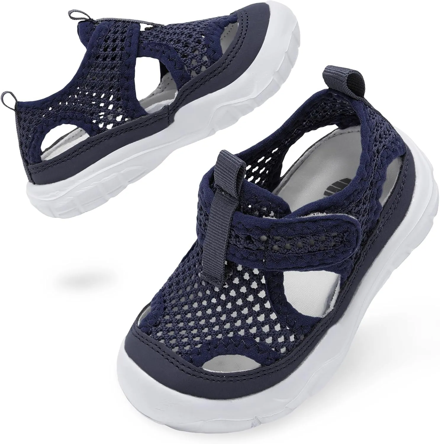 BARERUN Kids Water Shoes Boys Girls Barefoot Aqua Socks for Swim Surf Pool Beach Sport Lightweight Breathable Sandal Athletic Slip-On Sneaker for Toddler Outdoor Indoor
