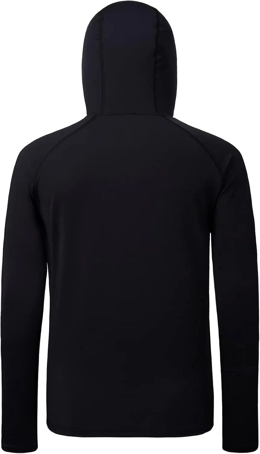 BASSDASH Men’s UPF 50  1/4 Zip Fishing Hoodie Shirt Quick Dry Performance Long Sleeve Sun Protection FS24M
