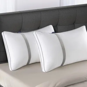 BedStory Pillows for Sleeping 2 Pack, Hotel Quality Bed Pillow Queen Size, Down Alternative Pillows with Ultra Soft Fiber Fill, Good for Back and Side Sleepers