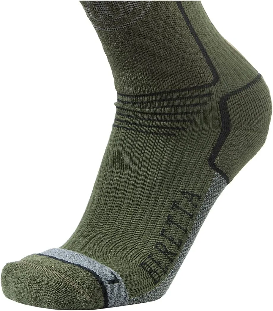 Beretta Men's Breathable Ventilated Fast-Drying Double-Reinforced Hunting Long Socks