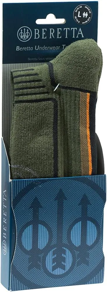 Beretta Men's Breathable Ventilated Fast-Drying Double-Reinforced Hunting Long Socks