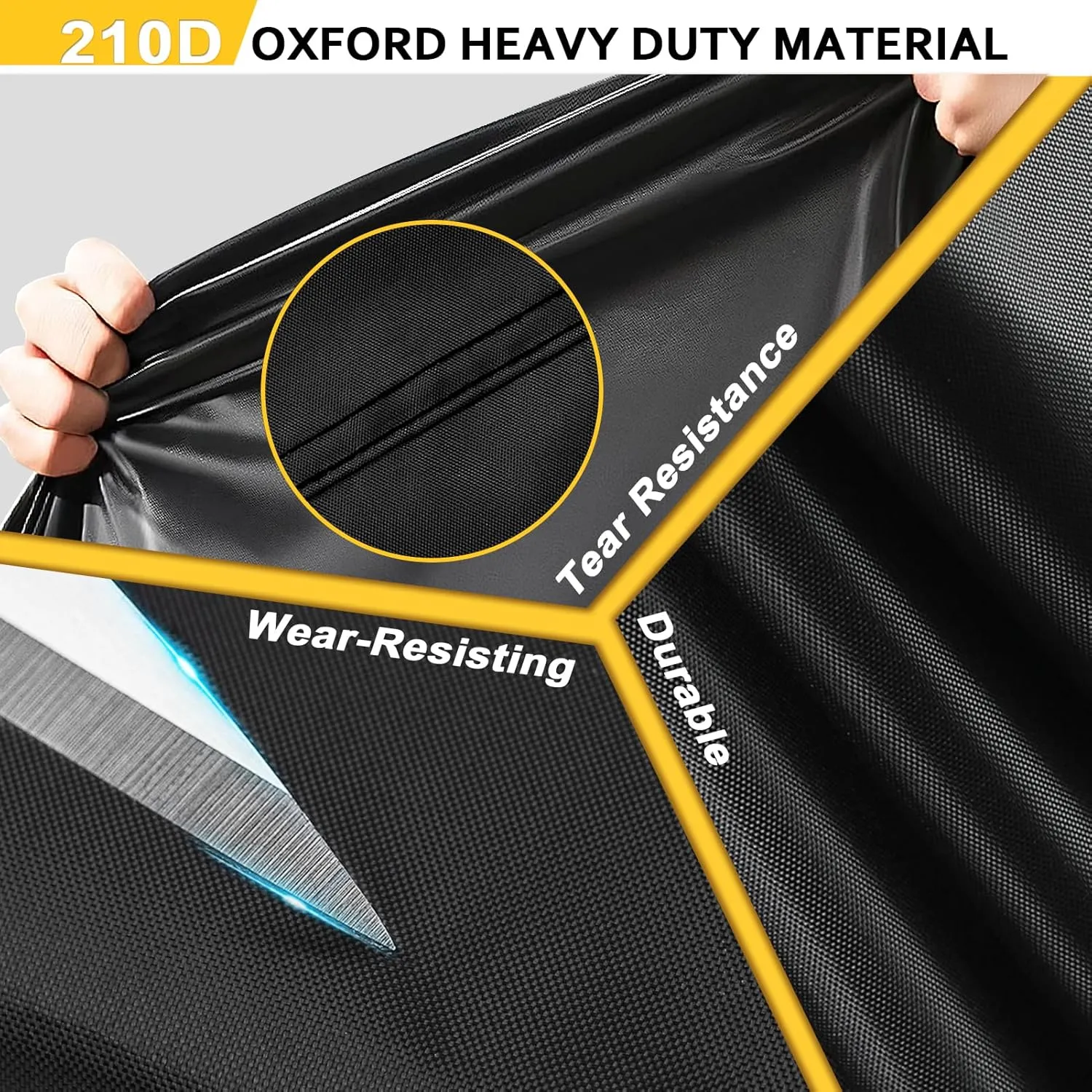 Bike Cover for 1, 2 or 3 Bikes Outdoor Waterproof, Heavy Duty Bicycle Cover with Reflective Strips Storage Bag Rain Dust UV Wind Proof Bike Tarp for Mountain Road Electric Bike