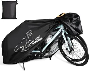 Bike Cover for 1, 2 or 3 Bikes Outdoor Waterproof, Heavy Duty Bicycle Cover with Reflective Strips Storage Bag Rain Dust UV Wind Proof Bike Tarp for Mountain Road Electric Bike