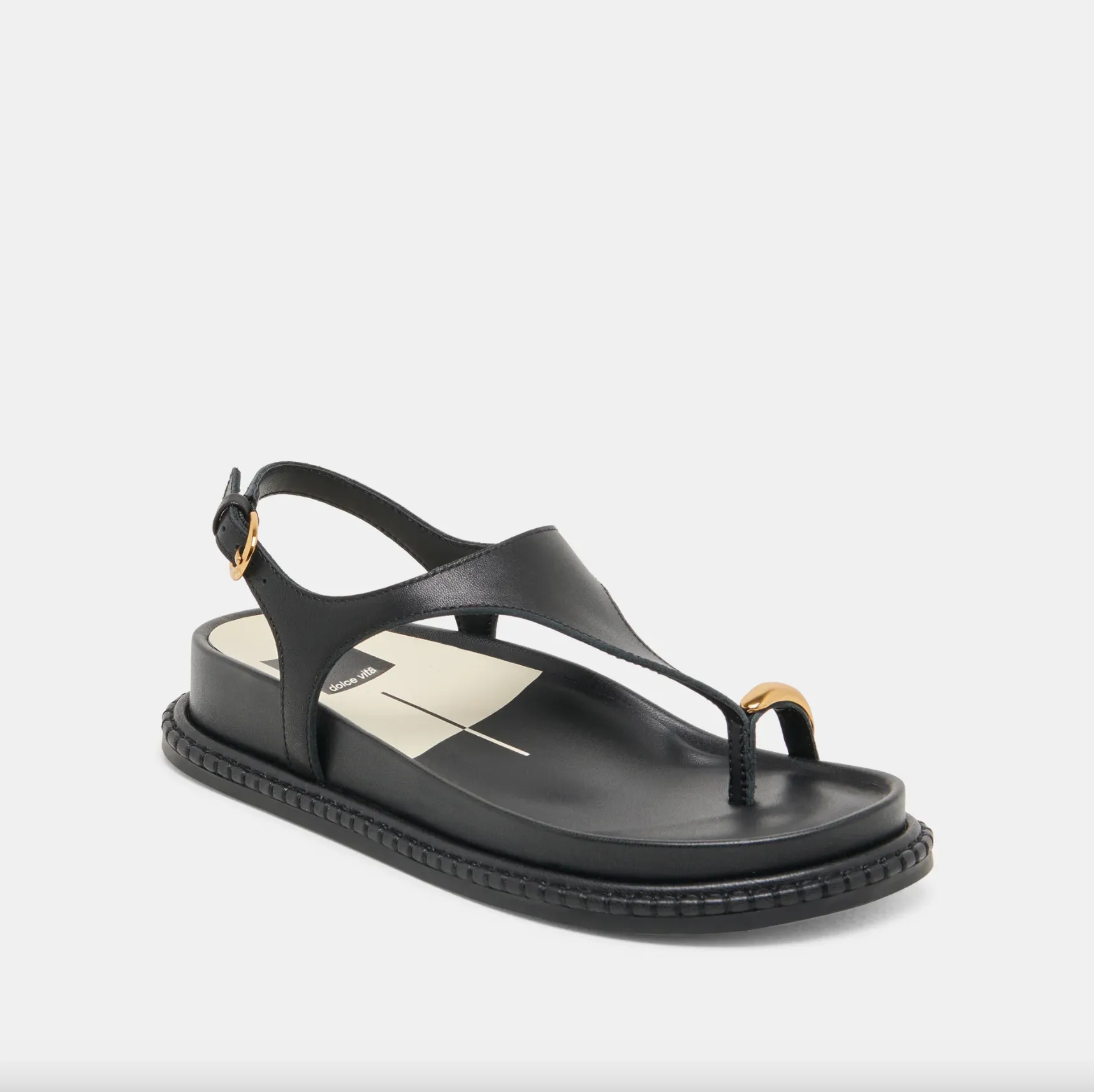 BLACK STEFAN SANDALS