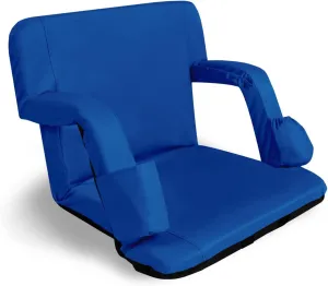 Bleacher Seat 24” Wide for Bleachers,Folding Stadium Chair Lightweight with Back Support,Thick Padding,Anchor Straps and 4 Pockets,Waterproof&Durable,Ideal for Sport Events,Camping