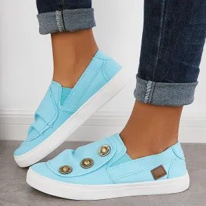 Blue Loafers Slip Heel Walking Professional Sneakers on Flat Clear communication