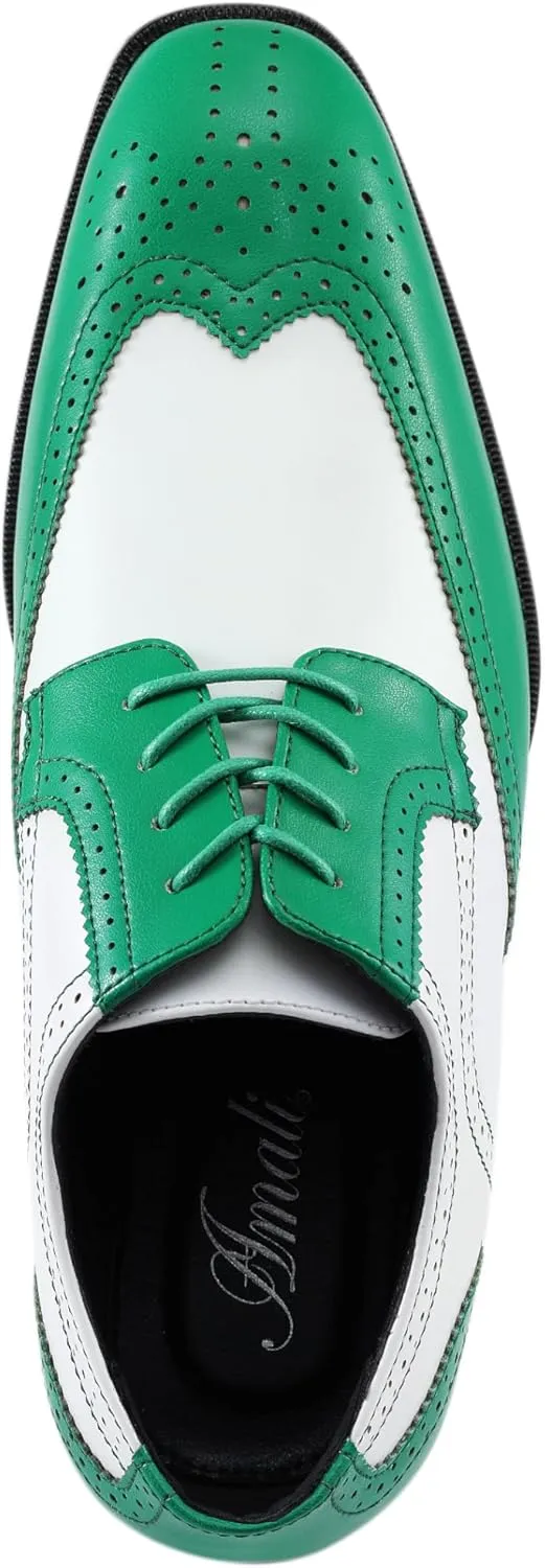 Bolano Elwyn, Men's Dress Shoes - Oxford & Wingtip - Spectator Two-Tone, Lace Up, Brogue Formal Shoes