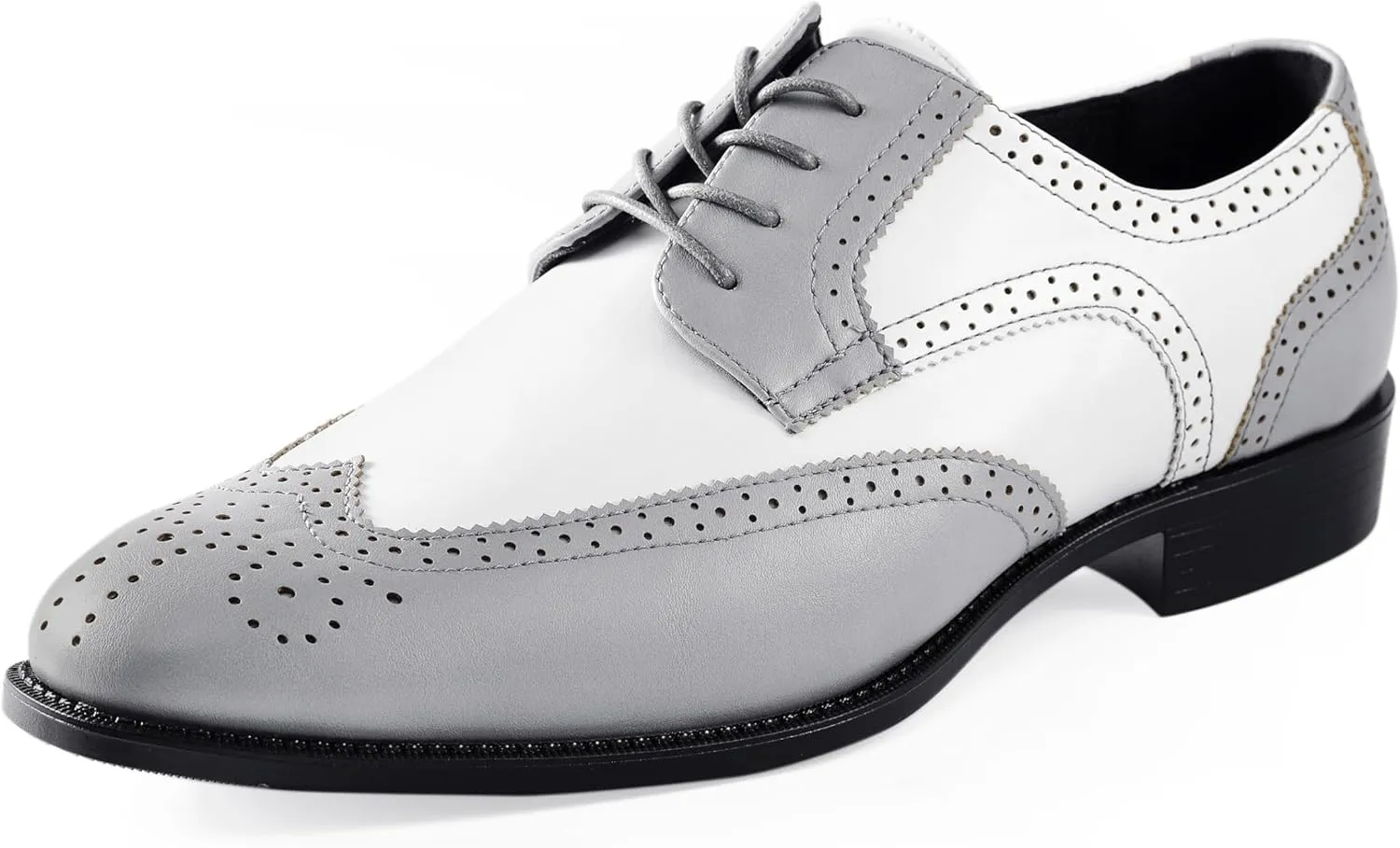 Bolano Elwyn, Men's Dress Shoes - Oxford & Wingtip - Spectator Two-Tone, Lace Up, Brogue Formal Shoes