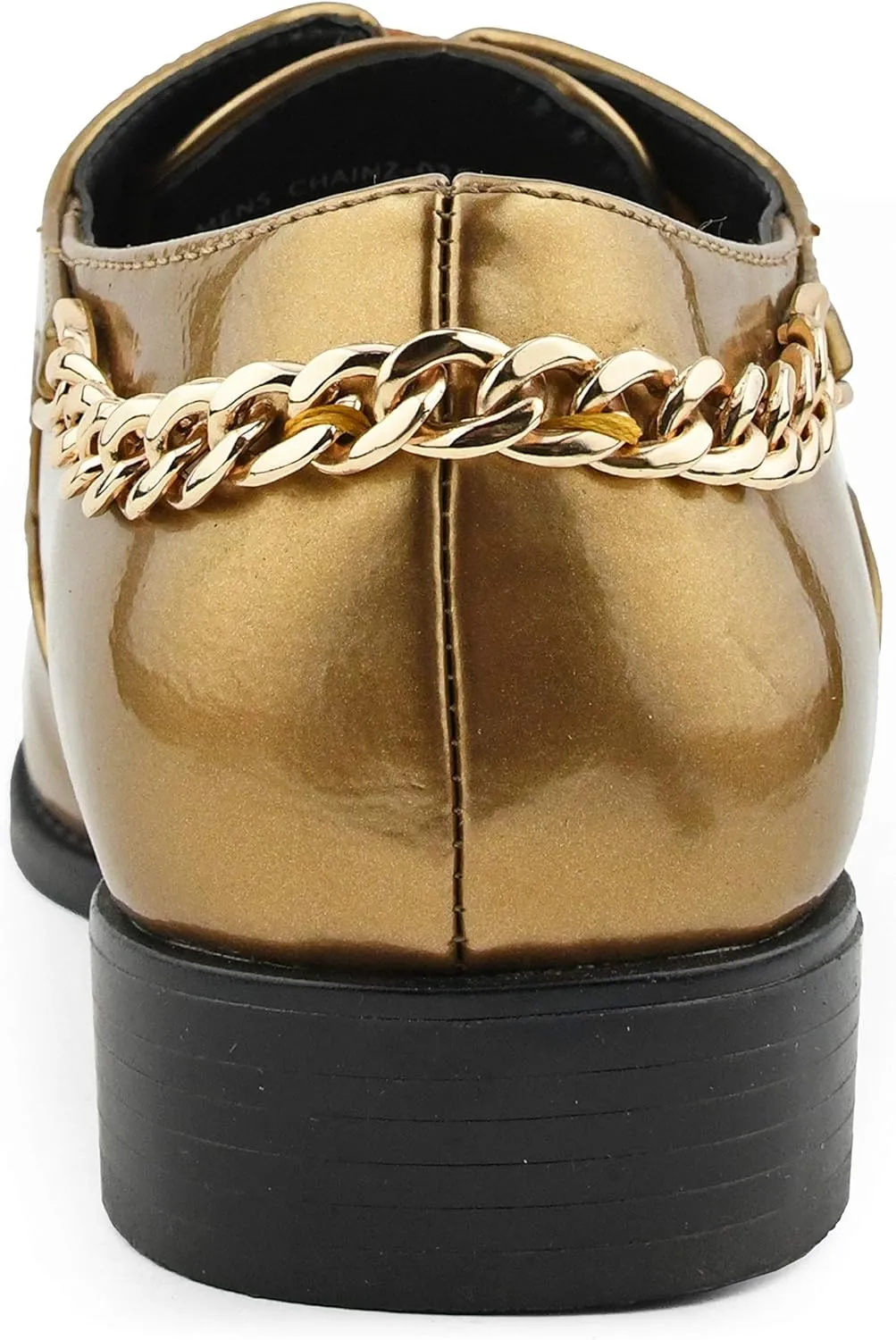 Bolano Men's Oxford Dress Shoes - Chainz Model with Cuban Heel and Lace-Up Closure
