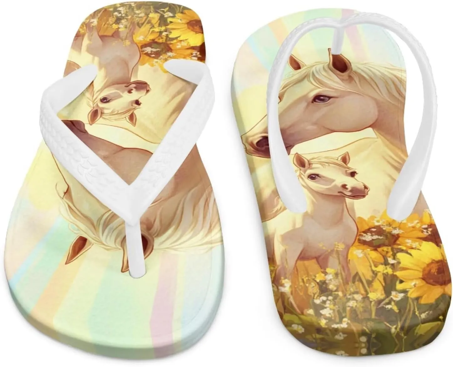 Boys' Beach Sandal Cartoon Style Slip-on Flip-Flop Sandals for Swim Pool
